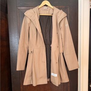 Calvin Klein Classic Tan Trench Coat